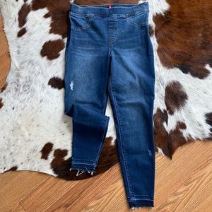 SPANX High Rise Denim Jean Jeggings L